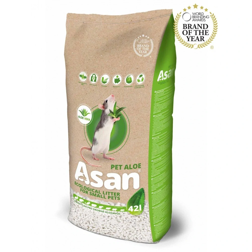 Podstielka ASAN hlodavce Pet Pure 42 L (8 kg)