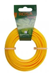Struna žacia 2,4mm 15m návin štvorec ROSA / silon do kosačky
