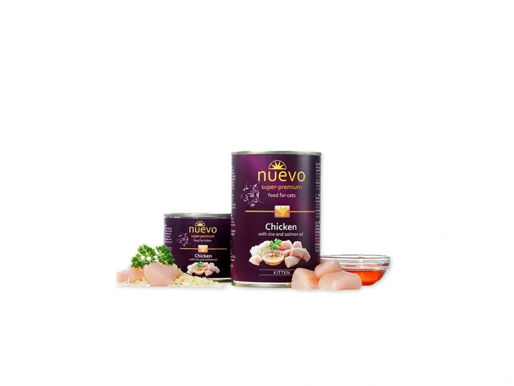 NUEVO cat Kitten Chicken bal. 6 x 200 g konzerva