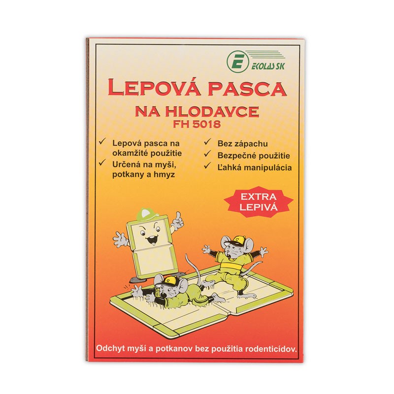 Lepová pasca na hlodavce - kniha 1ks