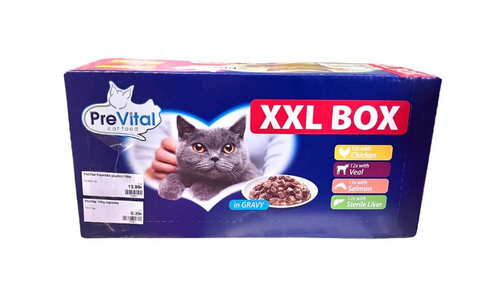 Prevital XXL Box 48x100g mačka