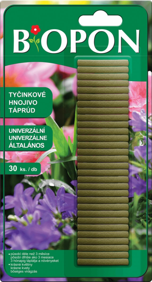 BIOPON hnojivé tyčinky univerzálne 30ks