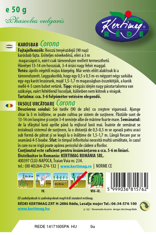 Fazuľa kolíková Corona 50g