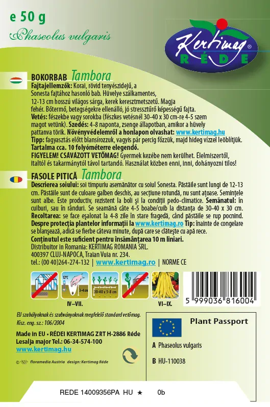 Fazuľa kríčková Tambora F1 1kg