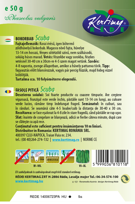 Fazuľa Scuba 250g