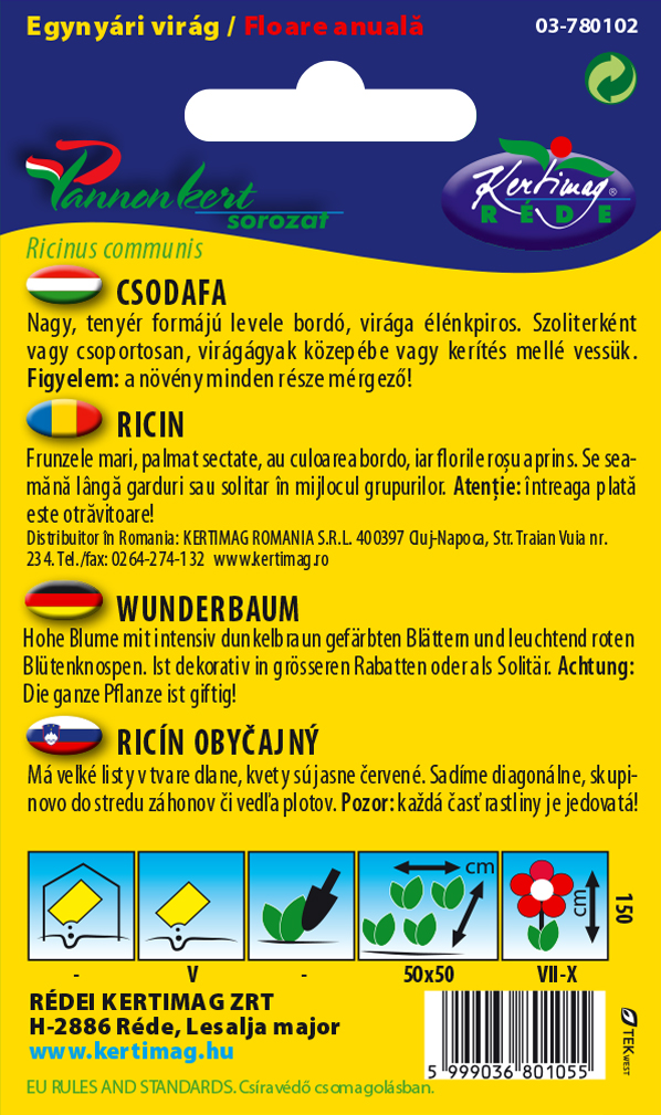 Ricín obyčajný 1g