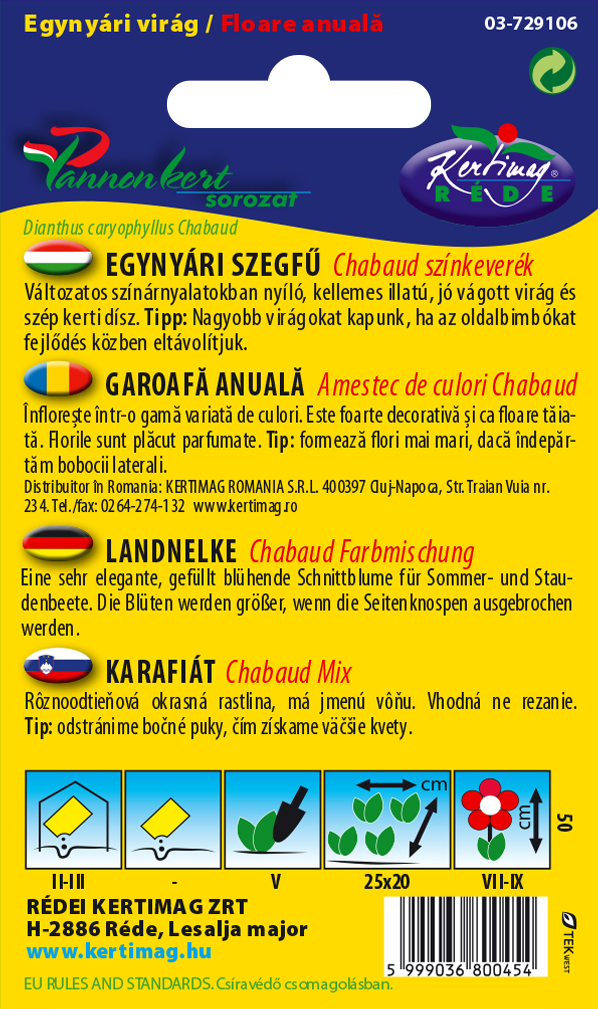 Karafiát CHABAUD mix farieb 0,25 g