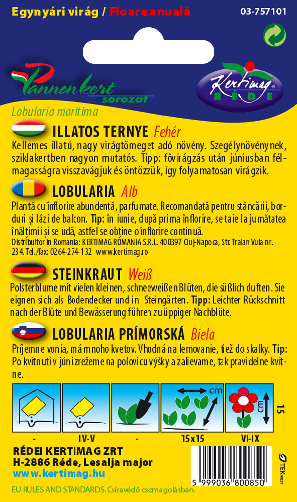 Lobularia prímorská biela 2g