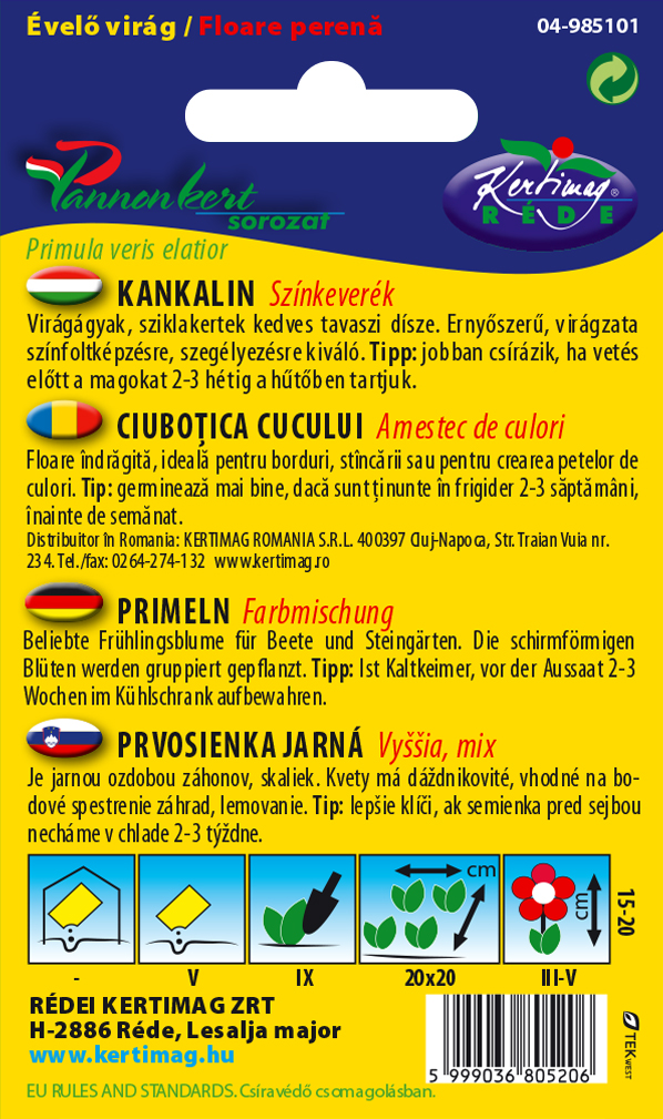 Prvosienka jarná vyššia 2g