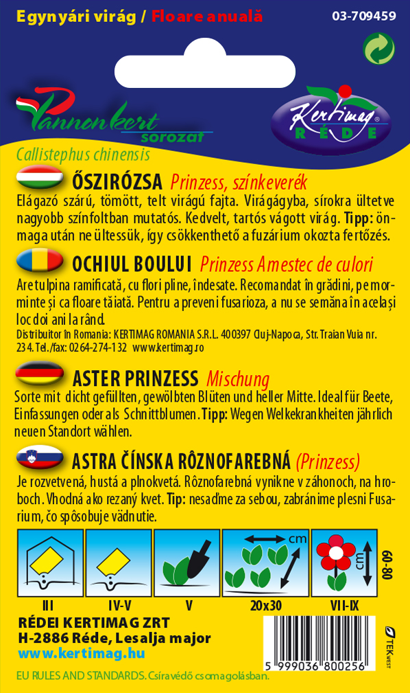 Astra čínska Princess rôznofarebná 1g