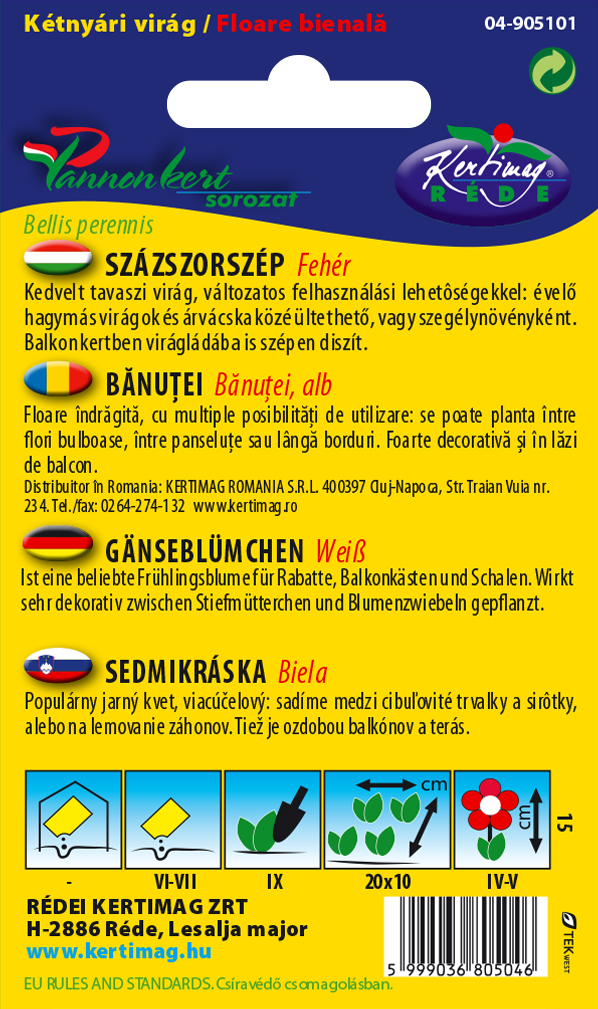 Sedmokráska biela 0,2g