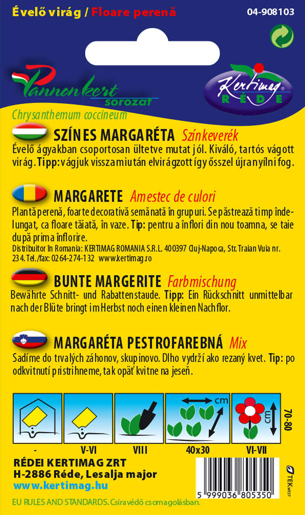 Margaréta pestrofarebná 0,25g