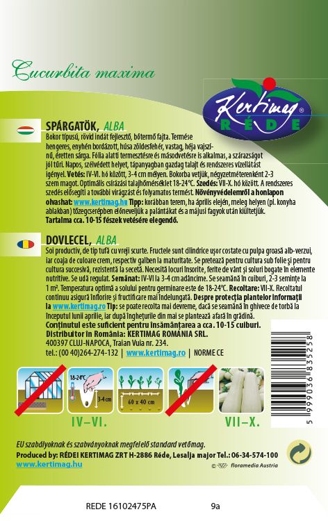 Tekvica kríčková Alba 6g