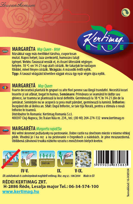 Margaréta May Queen biela 2g