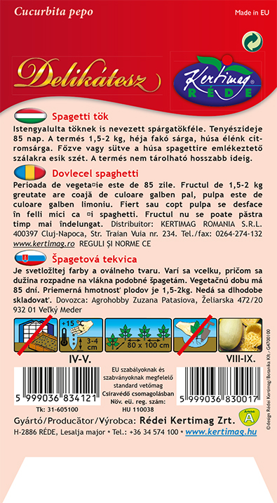 Tekvica špagetová 1g