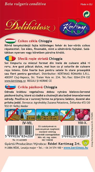 Cvikla pásikavá Chioggia 2,5g