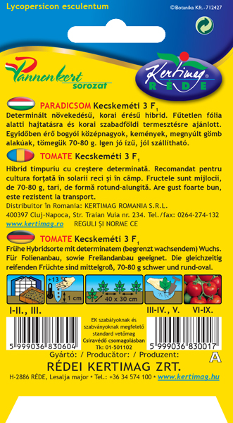 Rajčiak Kecskeméti 3 F1 1g