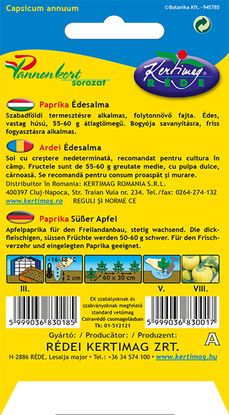Paprika jabĺčková sladká 5g