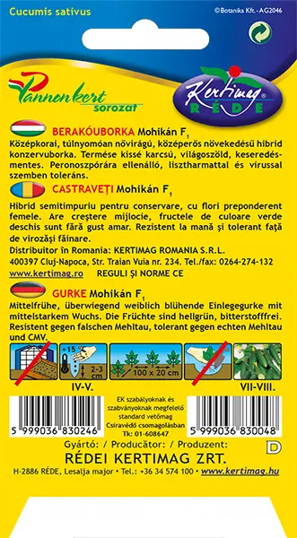 Uhorka nakladačka Mohikán F1 25g