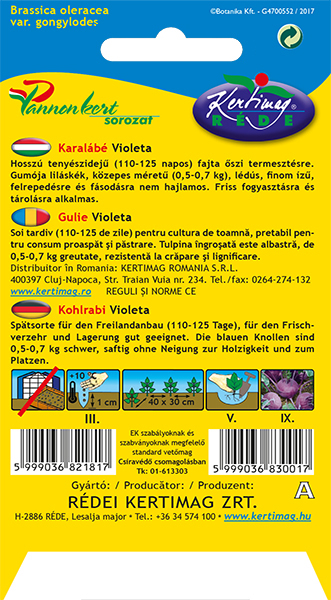 Kaleráb modrý Violeta 1g