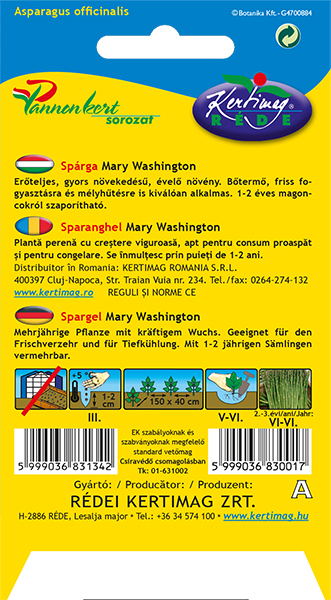 Špargľa Mary Washington 1g