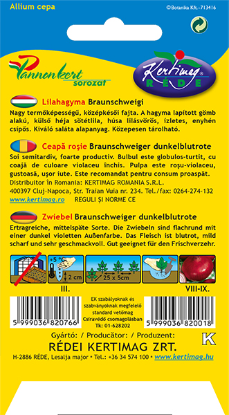 Cibuľa červená Braunschweigi 50g