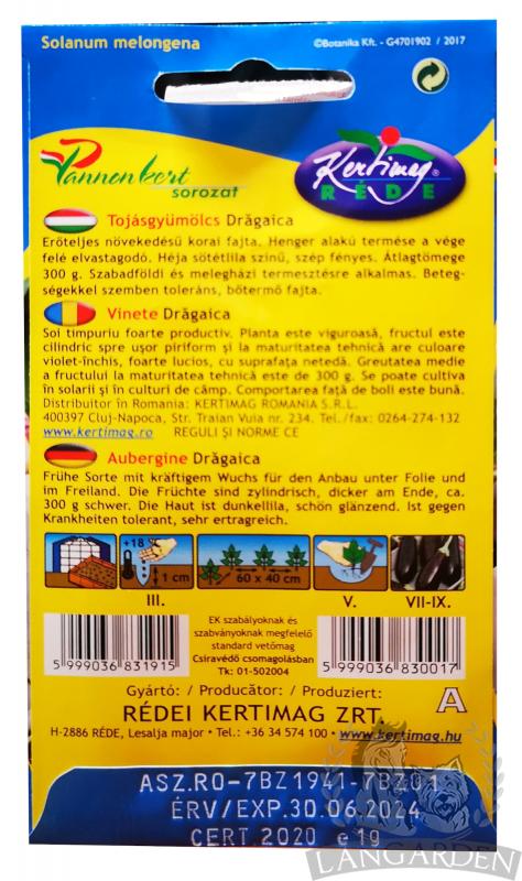 Baklažán Dragaica 1g