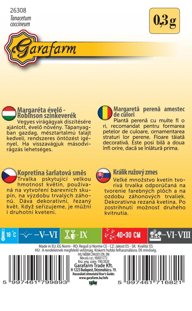 Králik ružový zmes 0,3g