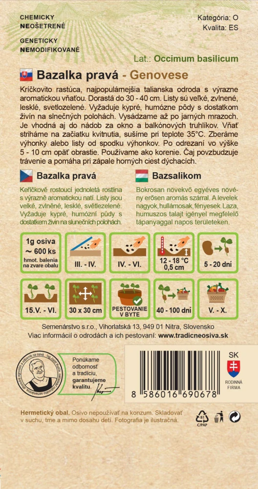 Bazalka pravá