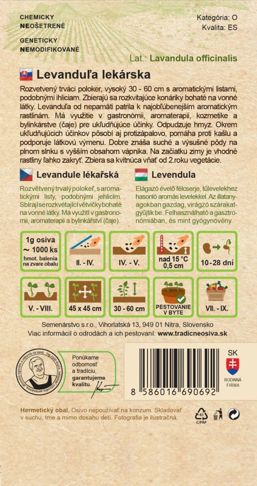 Levanduľa Lekárska