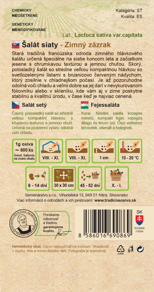Šalát siaty - Zimný zázrak