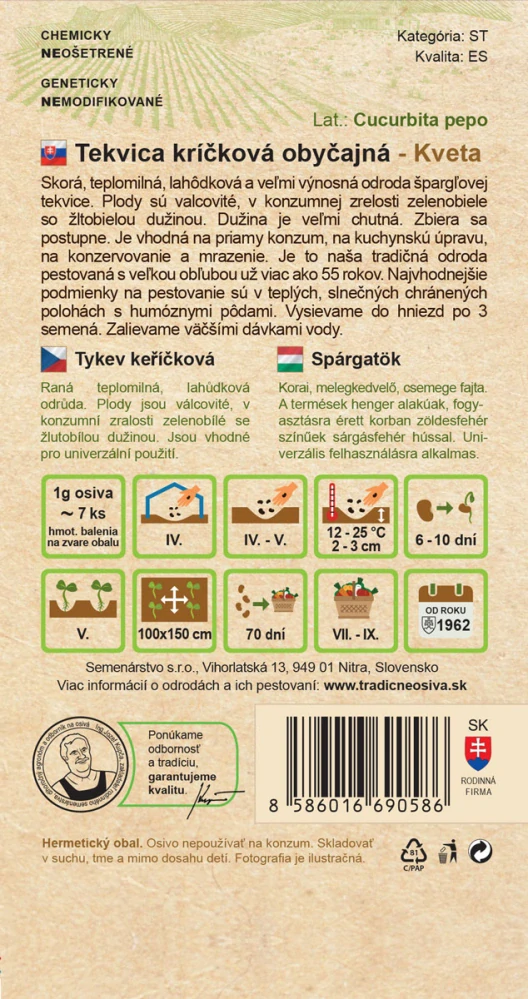 Tekvica kríčková - Kveta