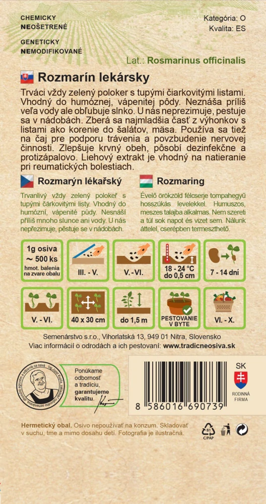 Rozmarín lekársky