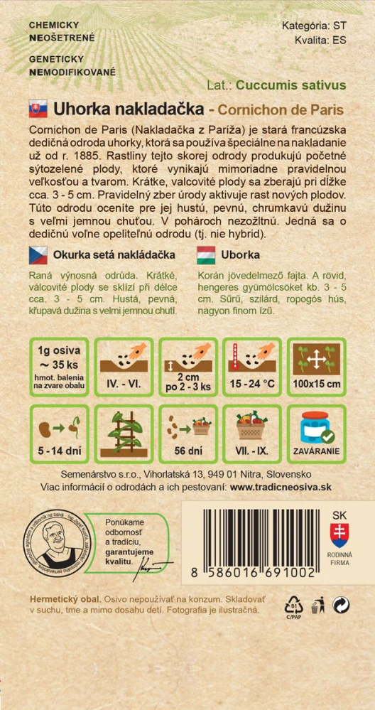 Uhorka - Cornichon De Paris