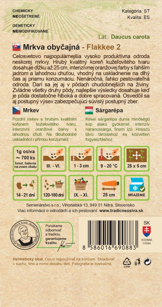 Mrkva obyčajná - Flakkee 2