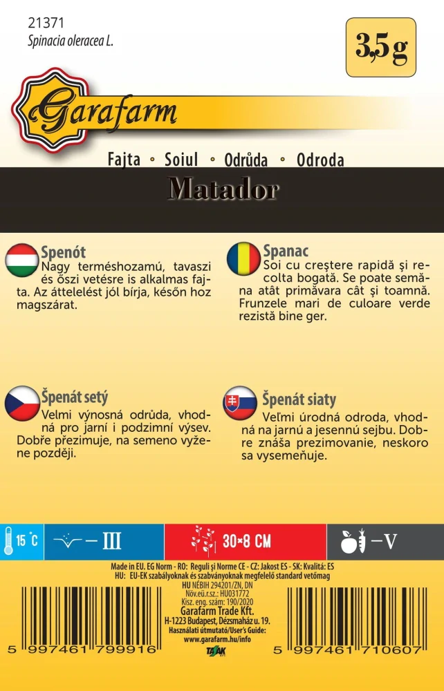 Špenát siaty Matador
