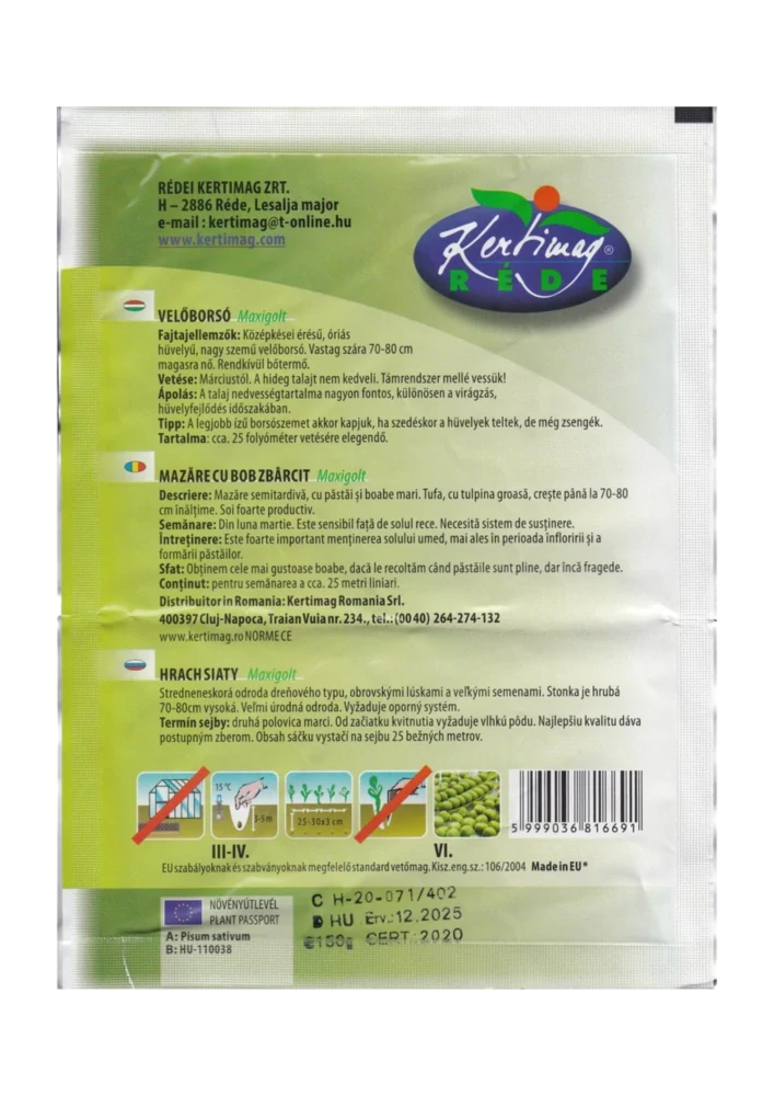 Hrach siaty - Maxigolt 150g