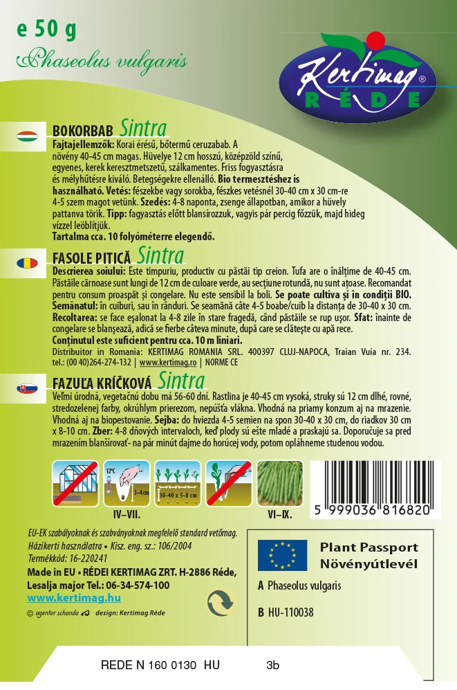 Fazuľa - Sintra 50g