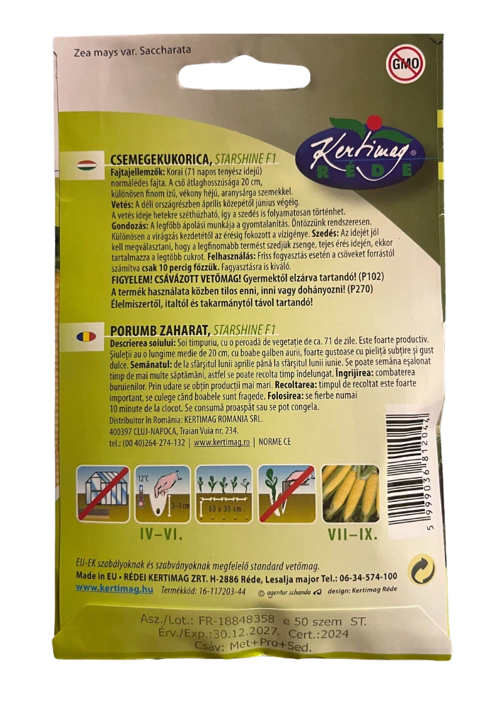 Kukurica curková - Starshine 50sem