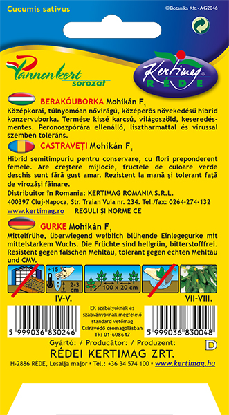 Uhorka Mohikán F1 1g