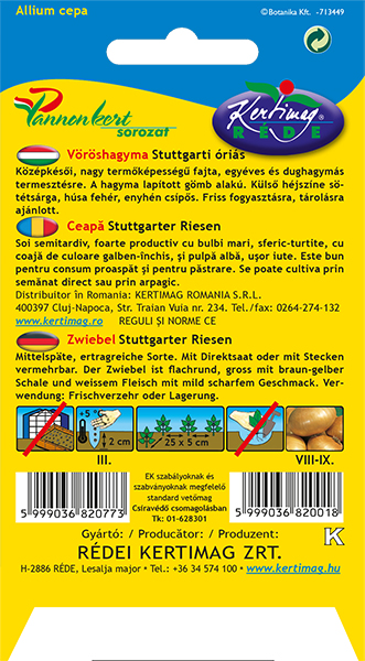 Cibuľa Štutgardská 2g