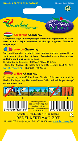 Mrkva Chantenay 4g