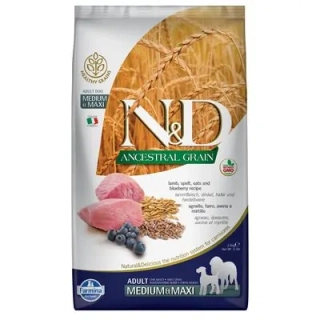 Farmina N&D dog AG adult medium & maxi, lamb, spelt, oats & blueberry 12 kg
