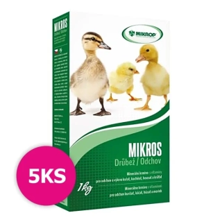 MIKROS Bielkovinový koncentrát Odchov Hydiny 5 kg
