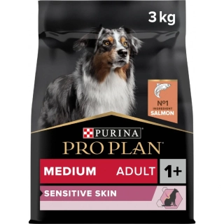 ProPlan MO Dog Opti Derma Adult Medium Sensitive Skin losos 3 kg