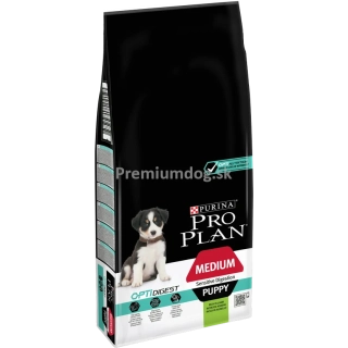 ProPlan MO Dog Opti Digest Puppy Medium Sensitive Digestion jahňa 12 kg