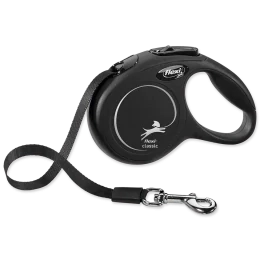 Vodítko Flexi Classic NEW L páska 8 m čierne 50 kg