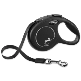 Vodítko Flexi New Comfort XS páska 3 m čierne (do 12 kg)