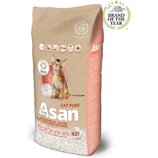 Podstielka ASAN Pure pre mačky a fretky 42 L (8 kg)