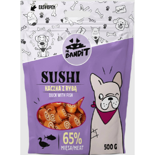 Pamlsok Mr. Bandit sushi duck with fish 500g